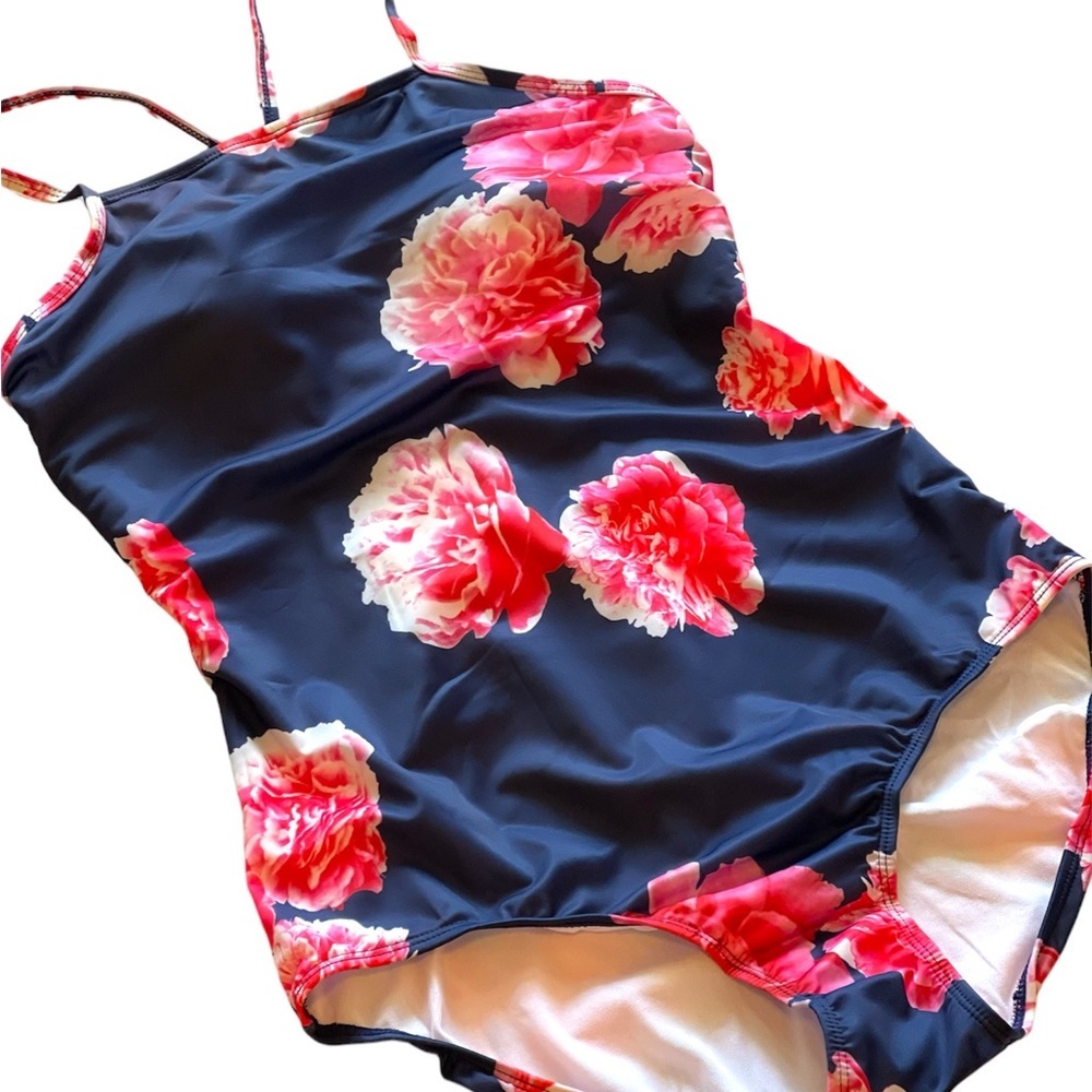 Womens Sexy Floral One Piece Swimsuit Swimwear Beach Bathing Suits, Sz US 10